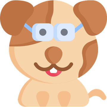 Nerd Dog PNG