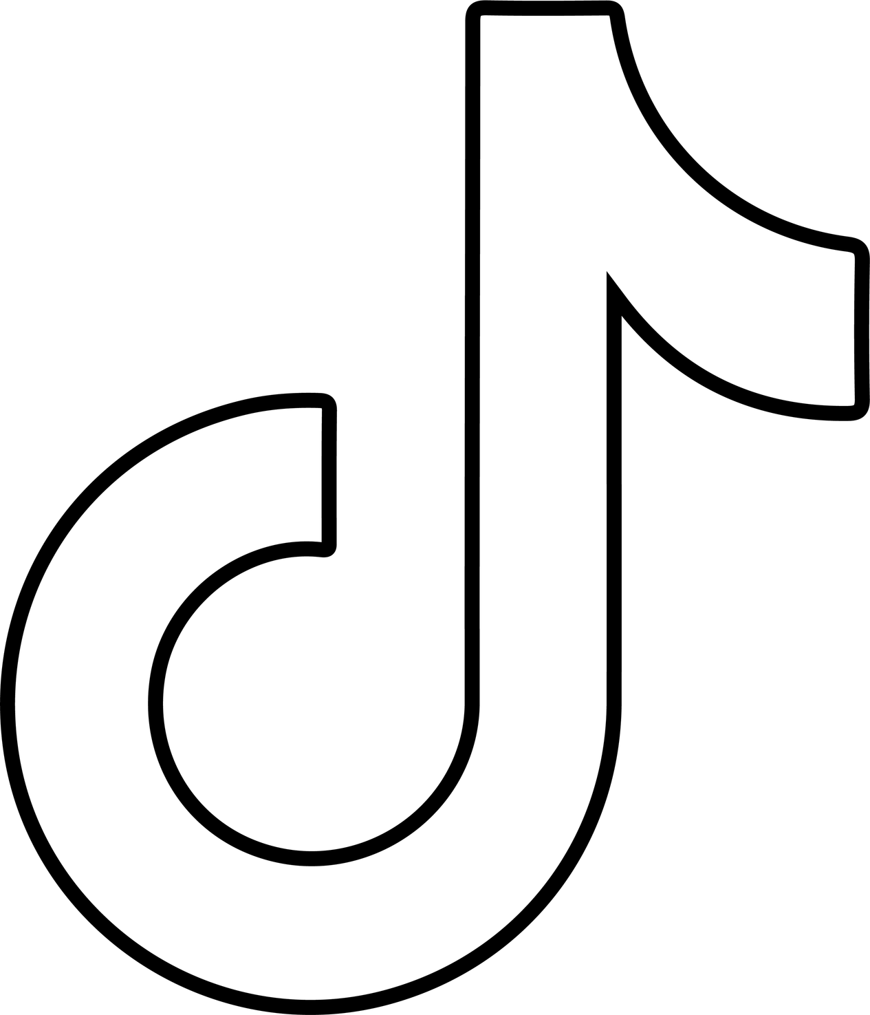 Tiktok Logo White PNG