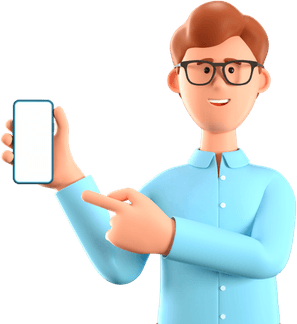 Person Holding Phone PNG