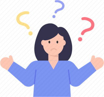 Girl With Question Mark PNG