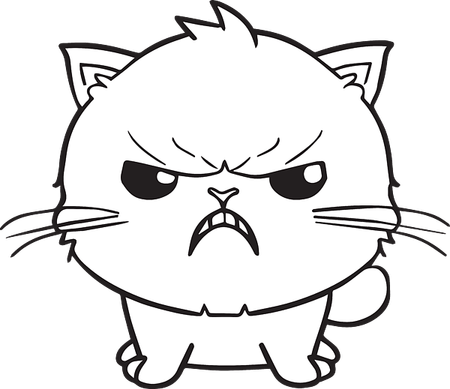 Hissing Cat PNG
