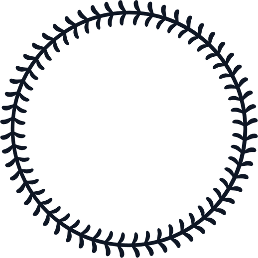Baseball Stitch PNG