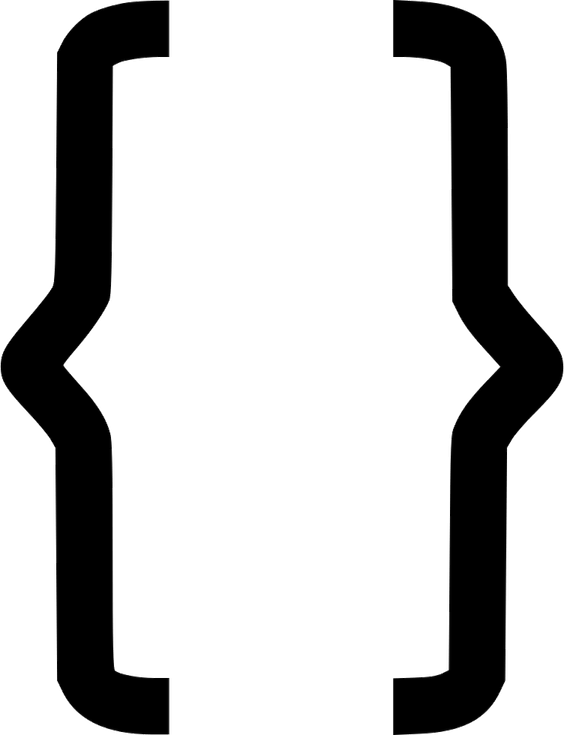 Curly Brackets PNG