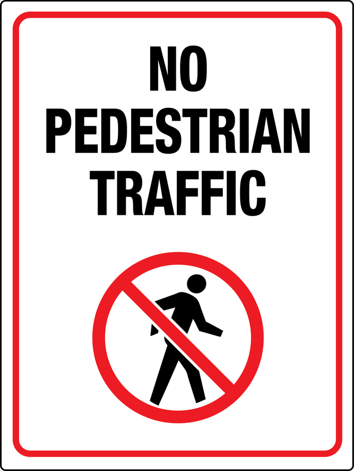 Pedestrian Hand Sign PNG