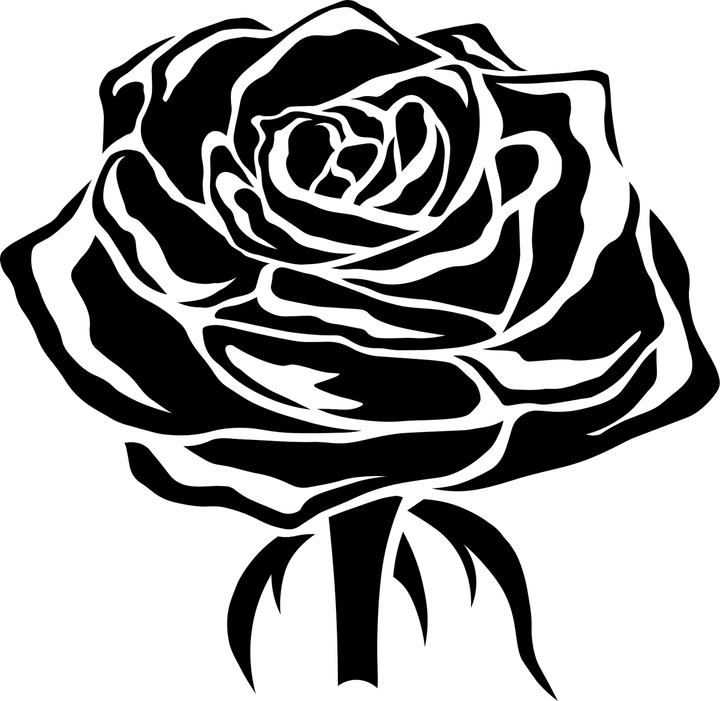 Black Rose Flower PNG