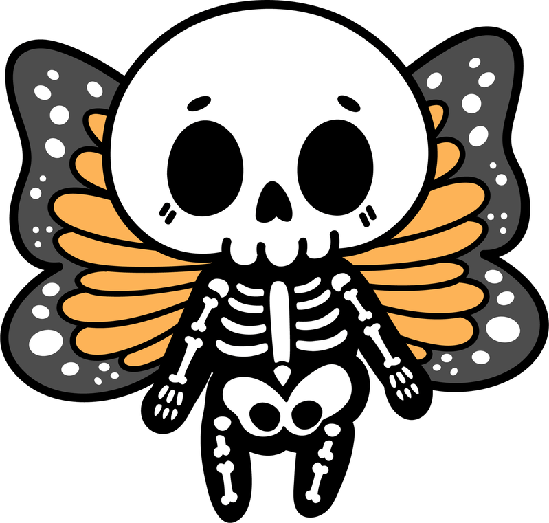 Skull Butterfly PNG