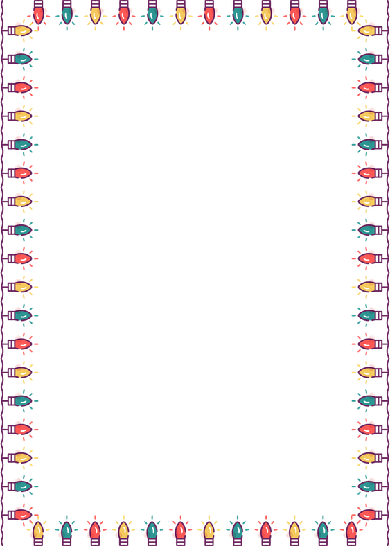 Christmas Light Border PNG