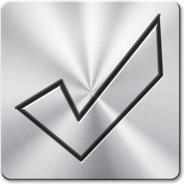 Silver Check Mark PNG