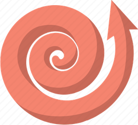 Spiral Arrow PNG