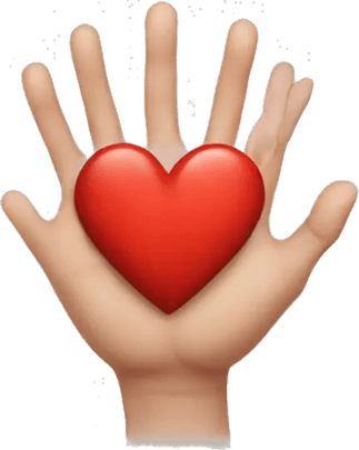 Hand Heart Emoji PNG