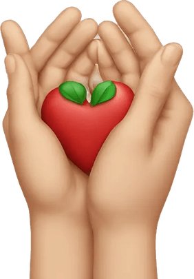 Apple Ios Hand Heart Emoji PNG