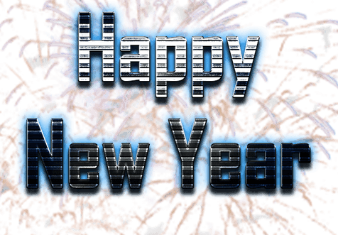 Happy New Year Word PNG