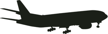 Green Airplane PNG