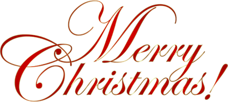 Merry Christmas Word PNG