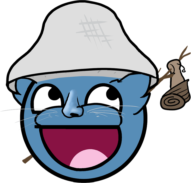 Blue Smurf Cat PNG