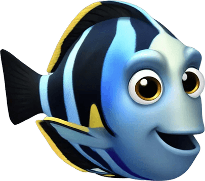 Blue Tang Fish PNG