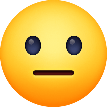 Neutral Face Emoji PNG