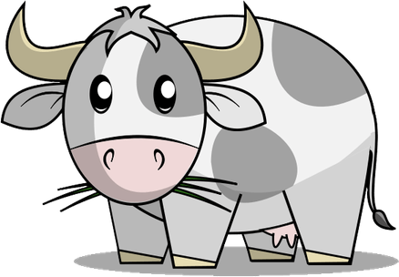 Cute Baby Cow PNG