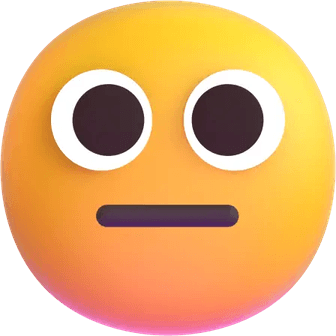 Neutral Face Emoji PNG