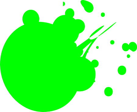 Green Blood Splatter PNG