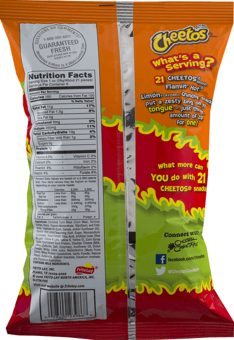 Hot Cheetos Bag PNG