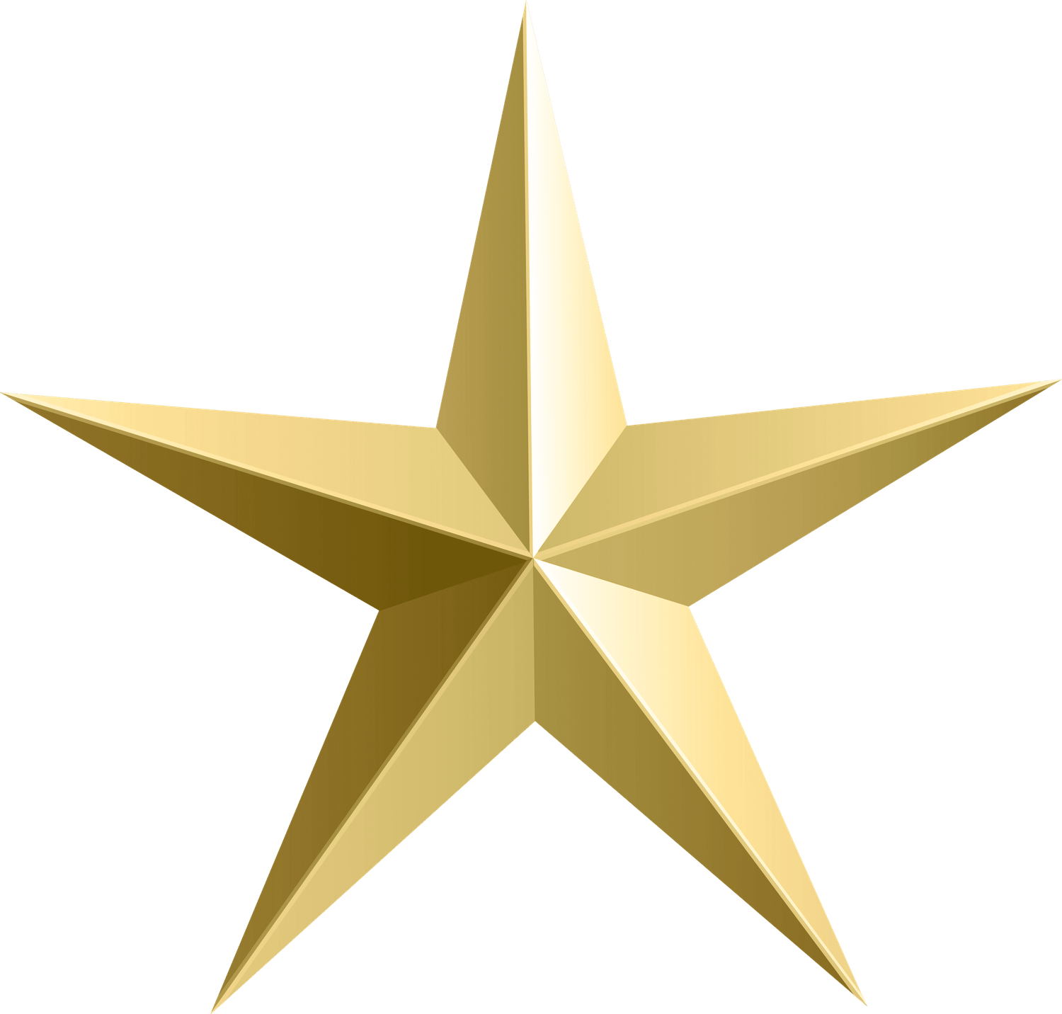 Gold Star Sticker PNG