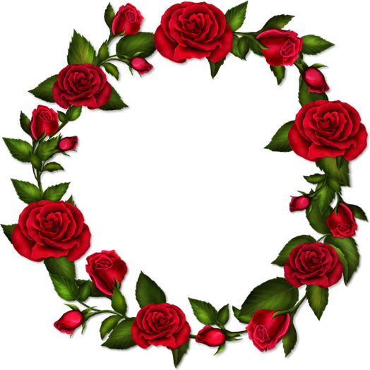 Red Rose Border PNG