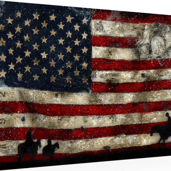 Faded American Flag PNG