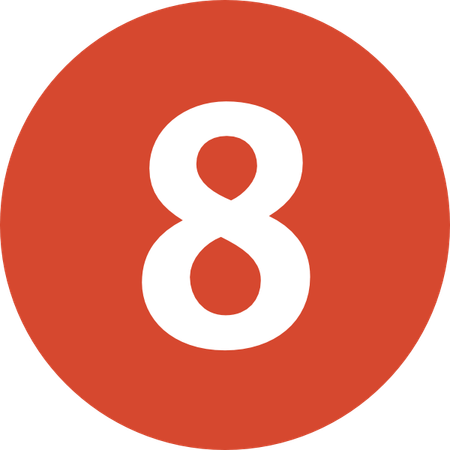 8 Number PNG