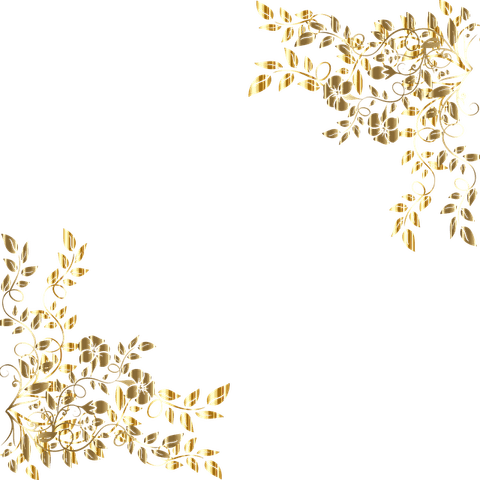 Golden Flower PNG
