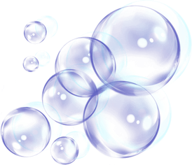 Blue Bubbles PNG