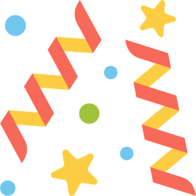 Orange Confetti PNG
