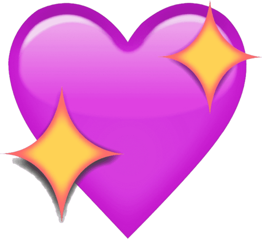 Purple Heart Emoji PNG