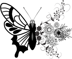 Butterfly Black PNG