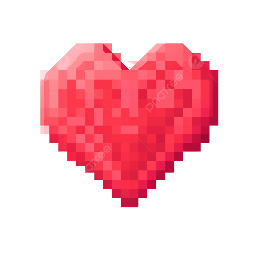 Pixel Heart PNG