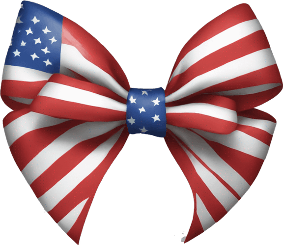 American Flag Bow PNG