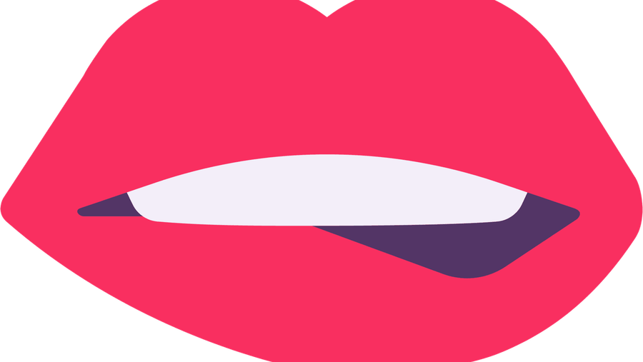Biting Lip Emoji PNG