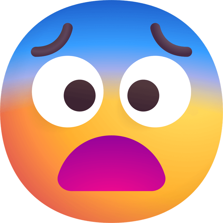 Fearful Emoji PNG