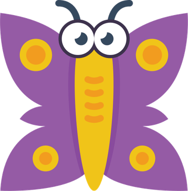 Purple And Gold Butterfly PNG