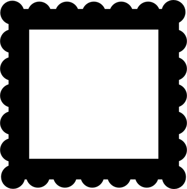 Postage Stamp Border PNG