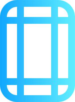 Blue Line Border PNG
