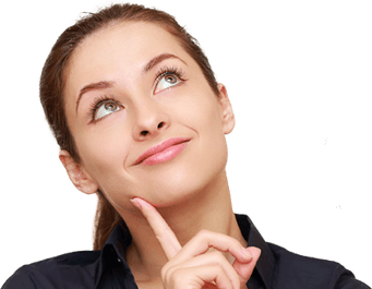 Thinking Woman PNG