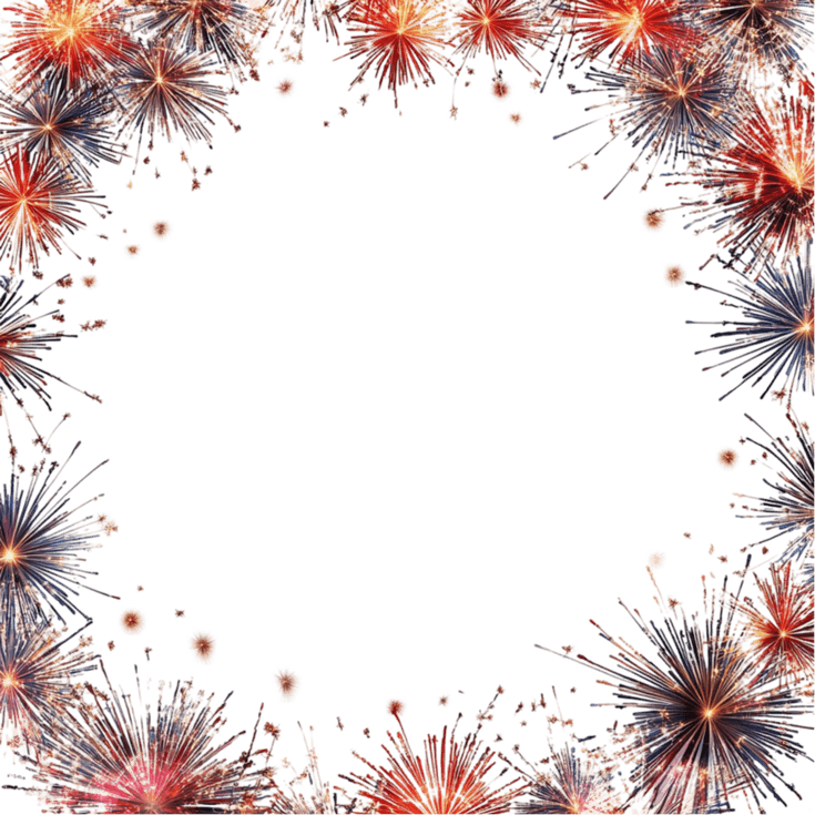 Fireworks Border PNG