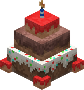Minecraft Cake PNG