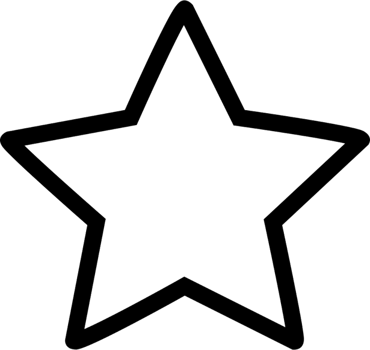 Hollow Star PNG