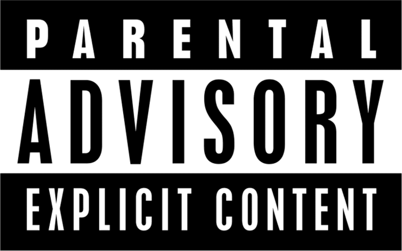 Parent Advisory Sticker PNG