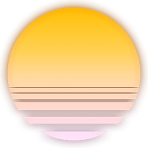 Vaporwave Sun PNG