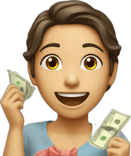 Girl Money PNG