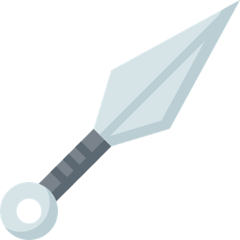 Naruto Kunai Knife PNG