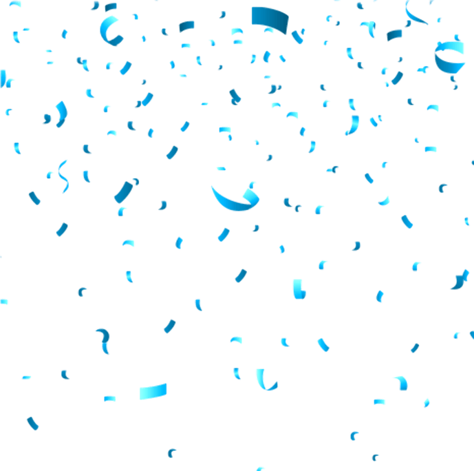 Blue Confetti PNG